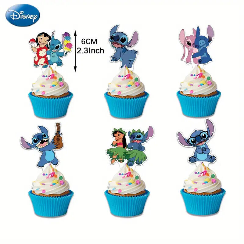 DISNEY LILO &STITCH Party Decorations Balloons Birthday Kid Banner Cake Toppers