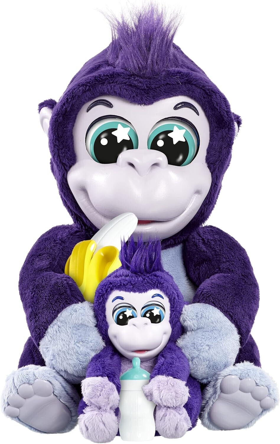 AniMagic Tiki & Toko Supersoft Interactive Mum & Baby - 2 Musical Gorillas