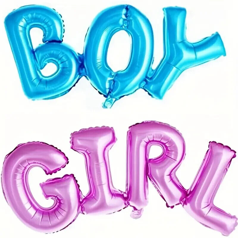 Large Baby Shower Balloons Boy or Girl Foil Gender Reveal Party Decorations Gift
