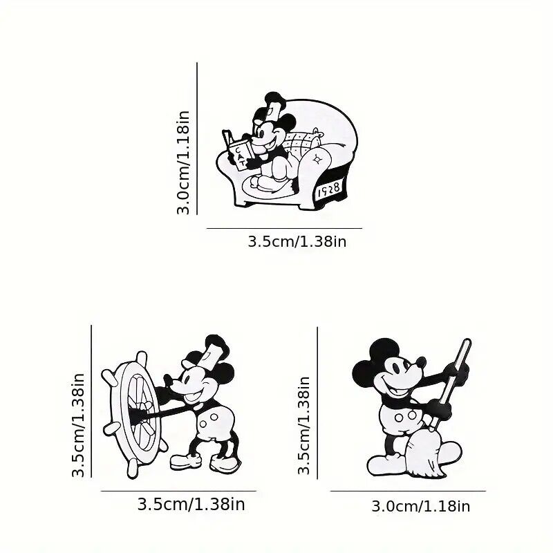 STEAMBOAT WILLIE MICKEY MOUSE Pin Badges BADGE FANTASIA READING