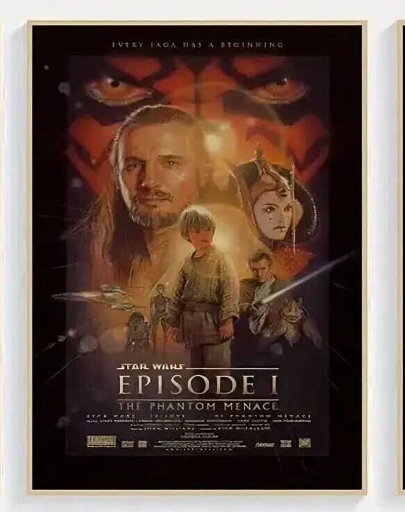LARGE Star wars MANDALORIAN KRAFT PAPER Wall Art Movie Poster Print Picture