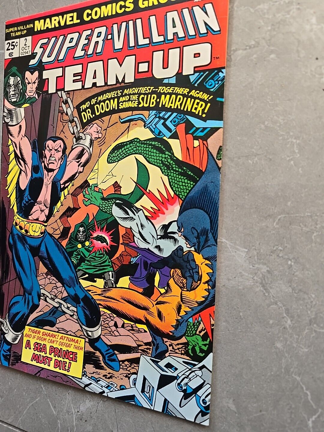 SUPER VILLAIN TEAM UP #2 VF (8.0) OCTOBER 1975 MARVEL COMICS DOOM SUB MARINER