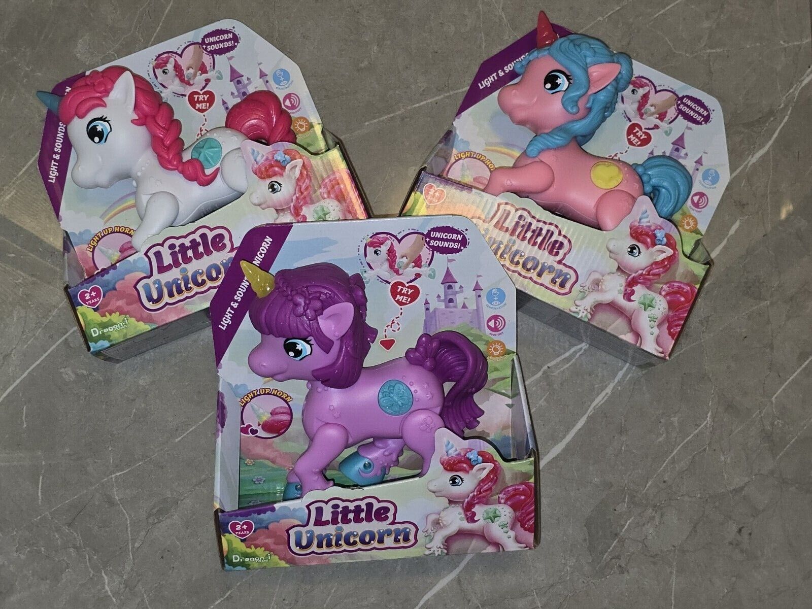 Dragon-i Little Unicorn Touch & Talk Interactive Toy Sounds Kids Toy GIRLS HORSE