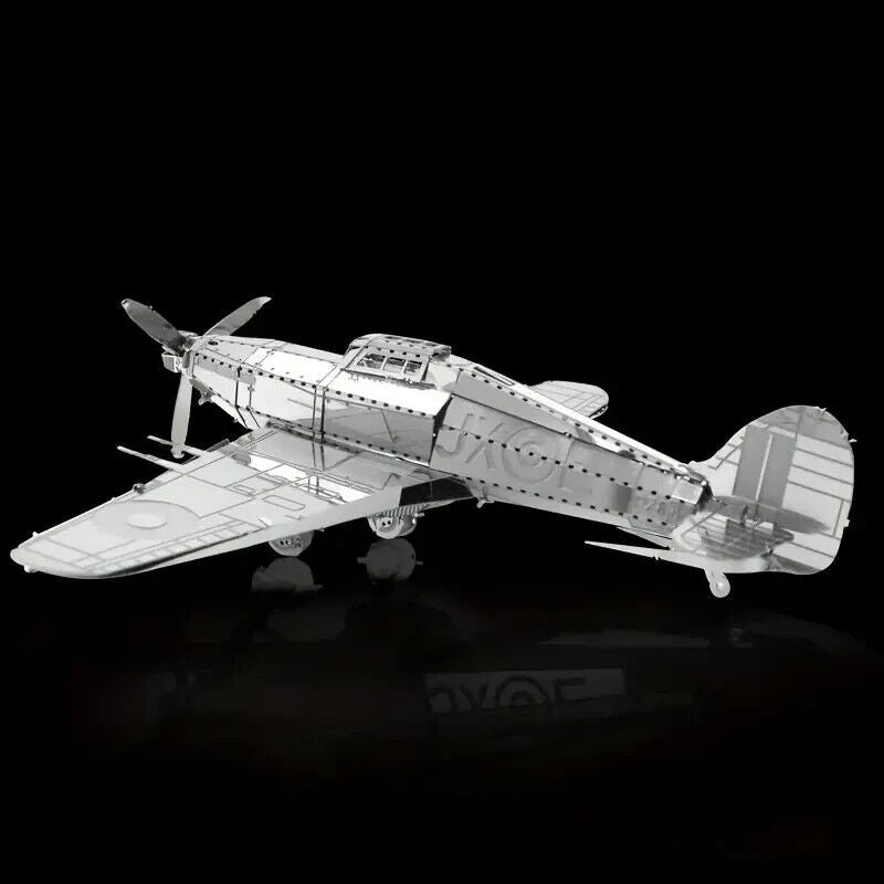 Hurricane FIGHTER Aircraft Metal PLANE PUZZLE Model 3D Laser Cut Model Kit Gift