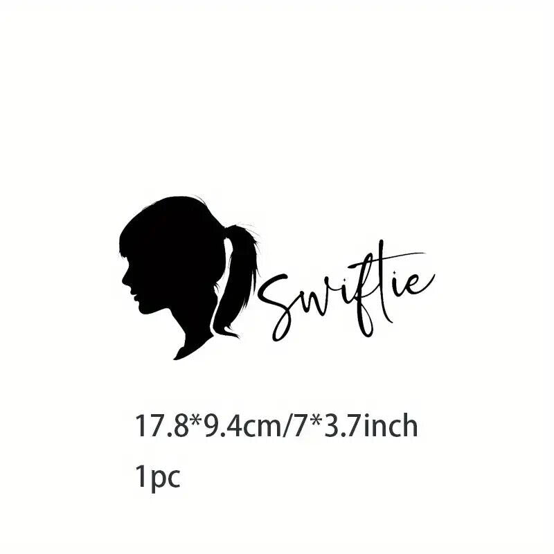 TAYLOR SWIFT SWIFTIE SILHOUETTE Clothes Patch Heat Transfer Thermal DIY T-Shirt