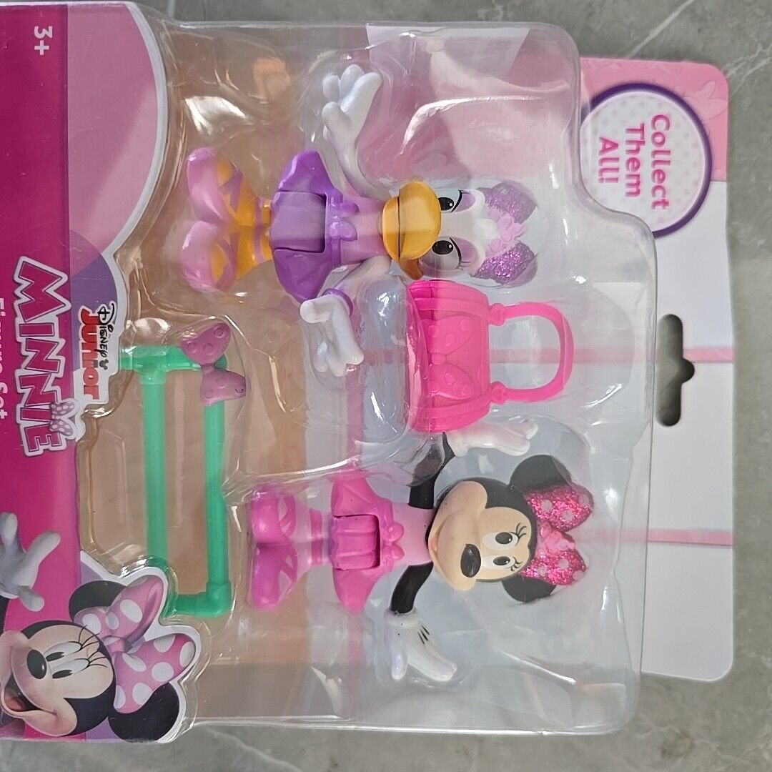 Disney Junior Minnie Mouse DAISY DUCK HANDBAG TOY 2-Pack Figure Set  OFFICIAL