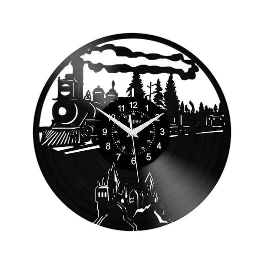 Harry Potter Vinyl Wall Clock Gift Art Hogwarts Platform EXPRESS quarters XMAS