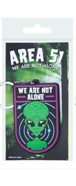 Area 51 2d Keyring Alien Keyring Aliens Keychain We Come In Peace Keyring