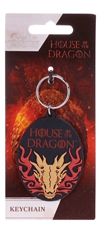 Game of Thrones - Official Rubber Keyring / Keychains HOUSE OF DRAGON CHOOSE