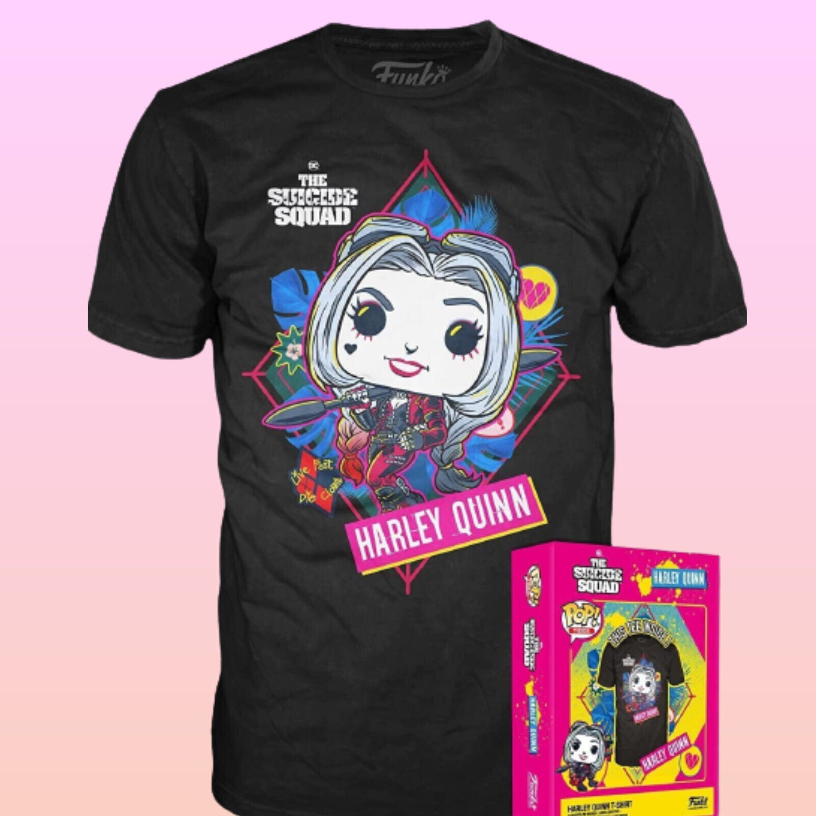 Funko Pop Boxed Tees DC Comics The Suicide Squad Harley Quinn Superhero