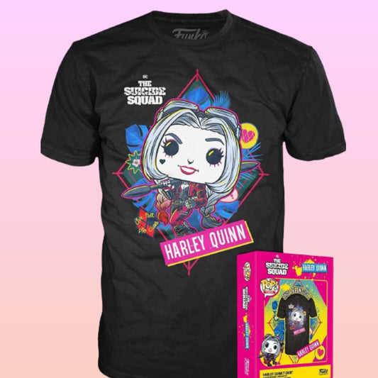 Funko Pop Boxed Tees DC Comics The Suicide Squad Harley Quinn Superhero