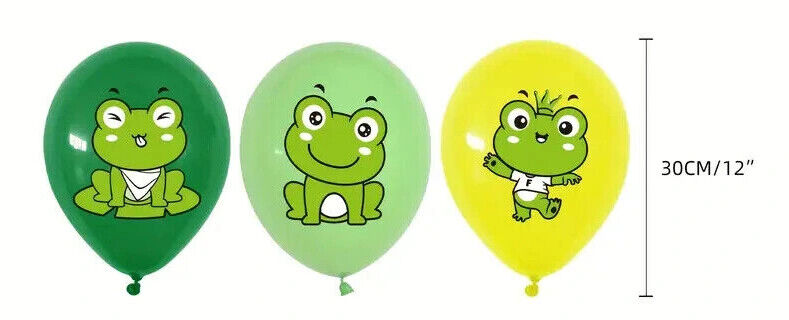 Frog Balloon Party Birthday Decorations Boys Girls Balloons Green Frog