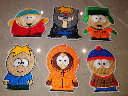 South Park Kenny CARTMAN PROFESSOR CHAOS KYLE STAN embroidered fabric PATCH