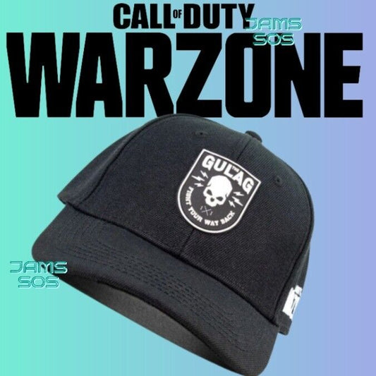 Call Of Duty BLACK Warzone Gulag Snapback CAP BLACK XBOX PS5 HAT PS4