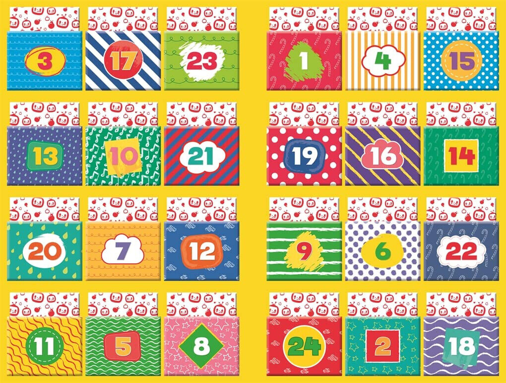 CoComelon Advent Calendar Songbooks Stories Colouring and Learning READ LEARN