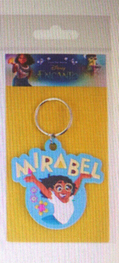 DISNEY'S ENCANTO CHARACTER TRAVEL DANGLE  KEY RING MIRABEL BRUNO FLEX KEYRING