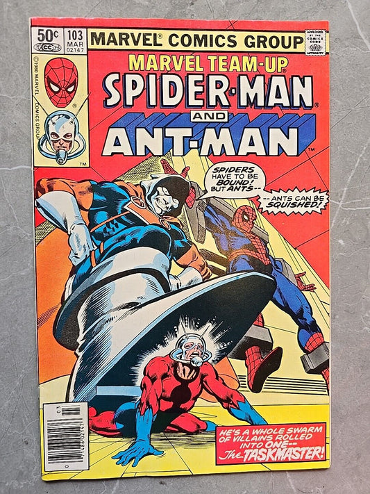 Marvel Team-Up #103 Marvel 1981 Spider Man Ant Man Taskmaster FIRST 50C ANT-MAN