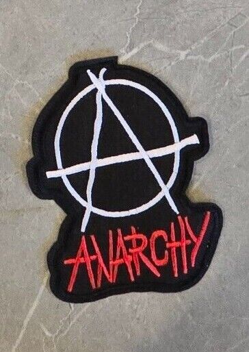 Anarchy patch Punk Biker Rocker iron sew on Button Sex Heavy Rock n roll Pistols
