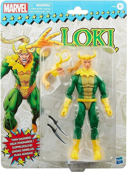Loki Action Figure from Marvel Legends Incl. Twin Daggers movie cartoon avengers