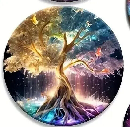 MYSTICAL WILLOW TREE COASTER Coffee Tea Drink COCKTAILS VIVID SCENE