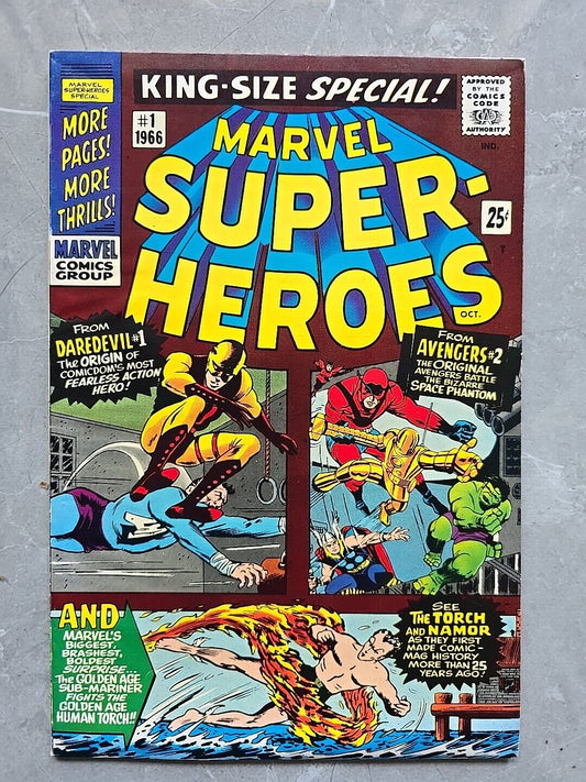 KING SIZE SPECIAL MARVEL SUPER HEROES #1 1966 Comic DAREDEVIL VFN A* CONDITION