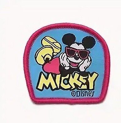 DISNEY MICKEY MOUSE Iron Sew On Embroidered Patch PATCHES TV MOVIE RETRO