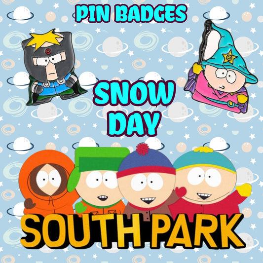 South Park Cartman WIZARD Stan Kyle Butters CHAOS Kenny Enamel Pin Brooch Badge