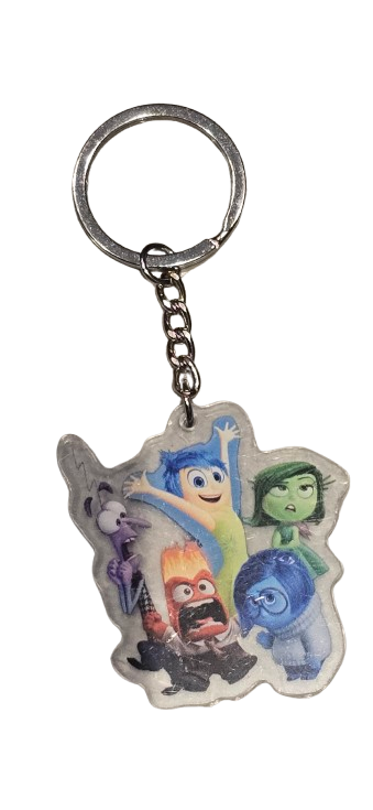 INSIDE OUT 2 Keyring BagTag Dangle Keychain ANXIETY ENVY ACRYLIC ENNUI NETFLIX