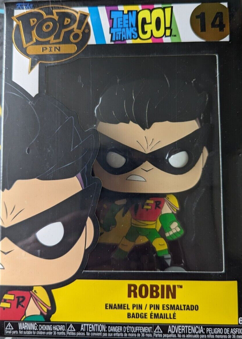 Funko Pop! Pin DC Comics Robin Teen Titans Go! #14 Boxed Enamel Pin BATMAN