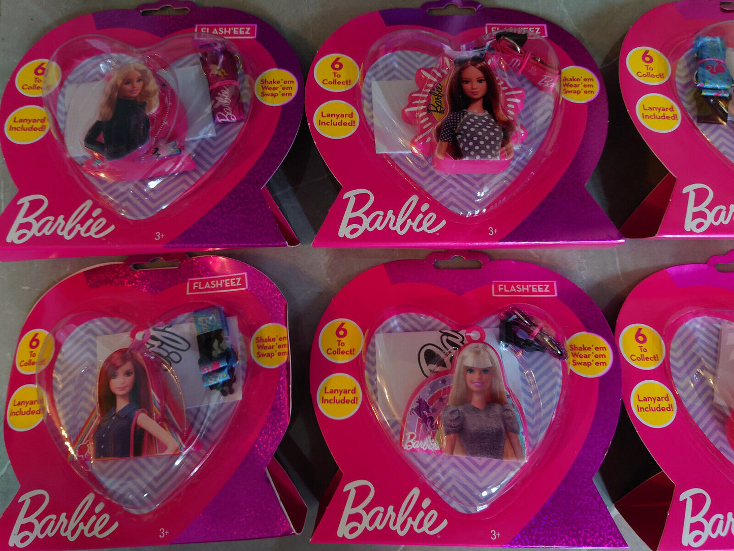 Barbie Flash'EEZ - Shake em, Wear em, Swap em New Lanyard CHOOSE YOURS