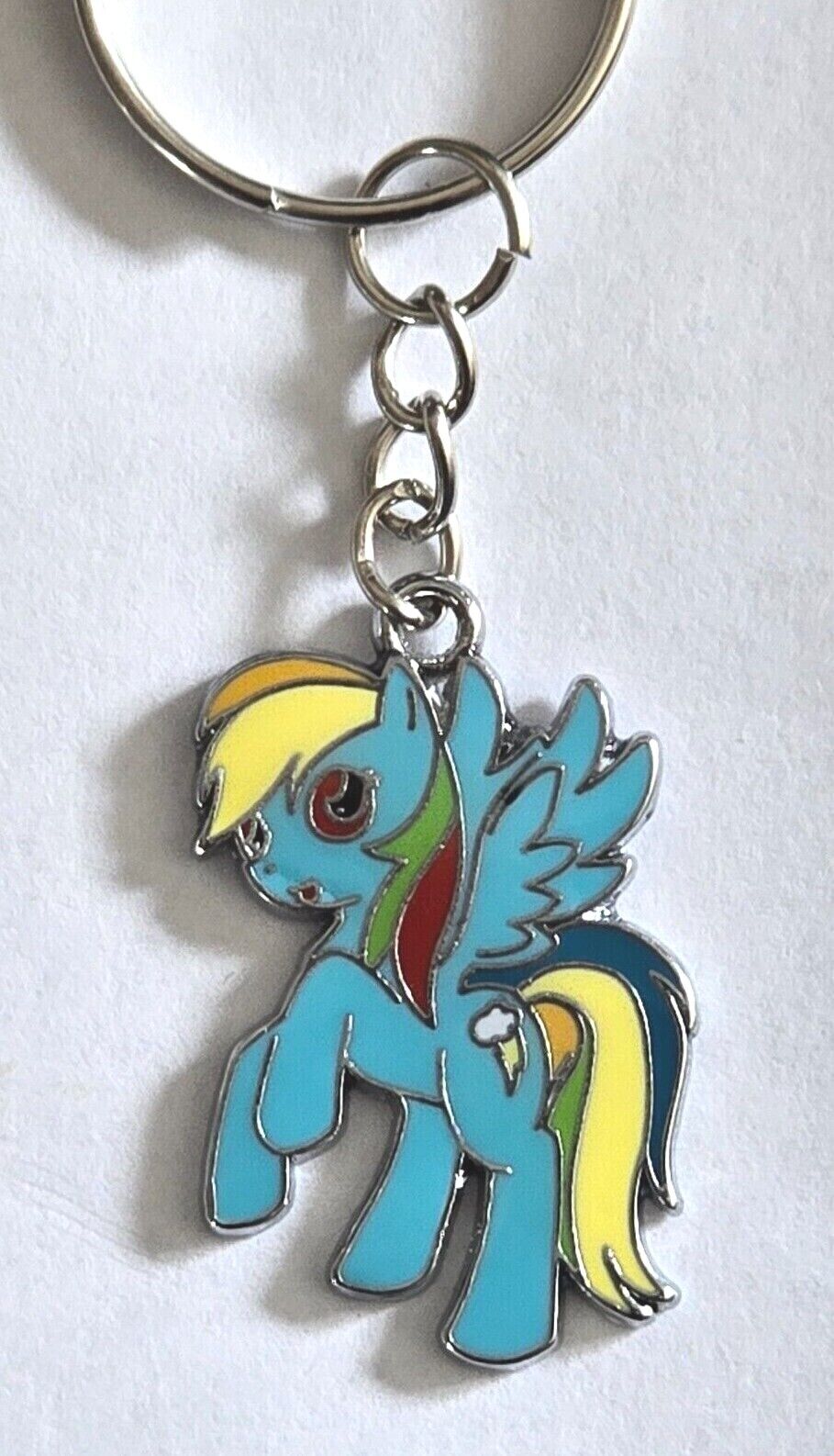 My Little Pony MLP Keyring Keychains ENAMEL moonbow netflix disney RAINBOW DASH