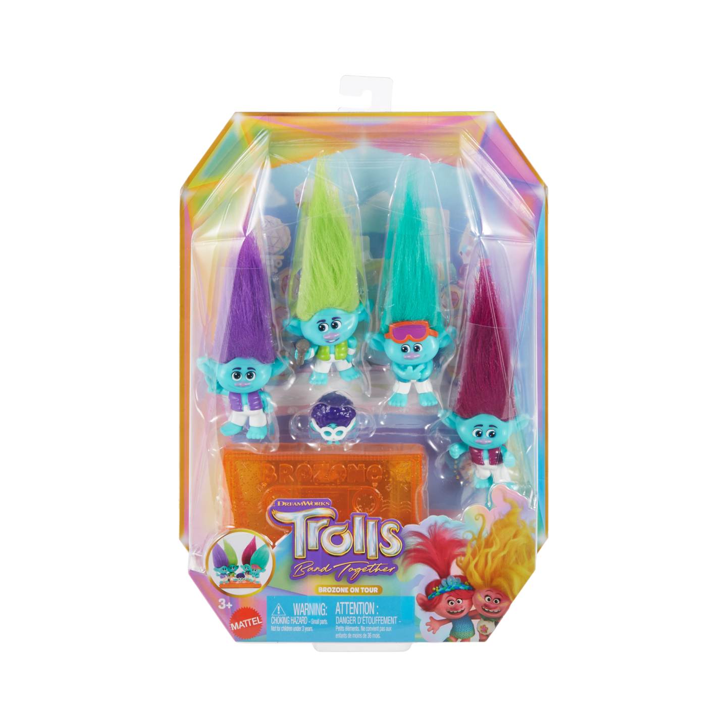 DreamWorks Trolls Band Together BroZone On Tour Set with 5 Small Dolls NETFLIX
