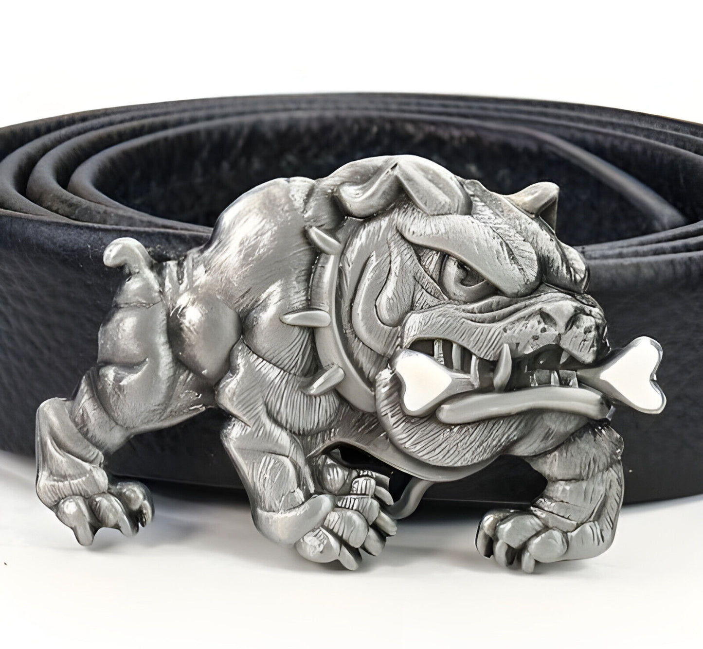 BULLDOG BONE Dog Alloy Metal Fashion Men Western Style Belt Buckle BRITISH