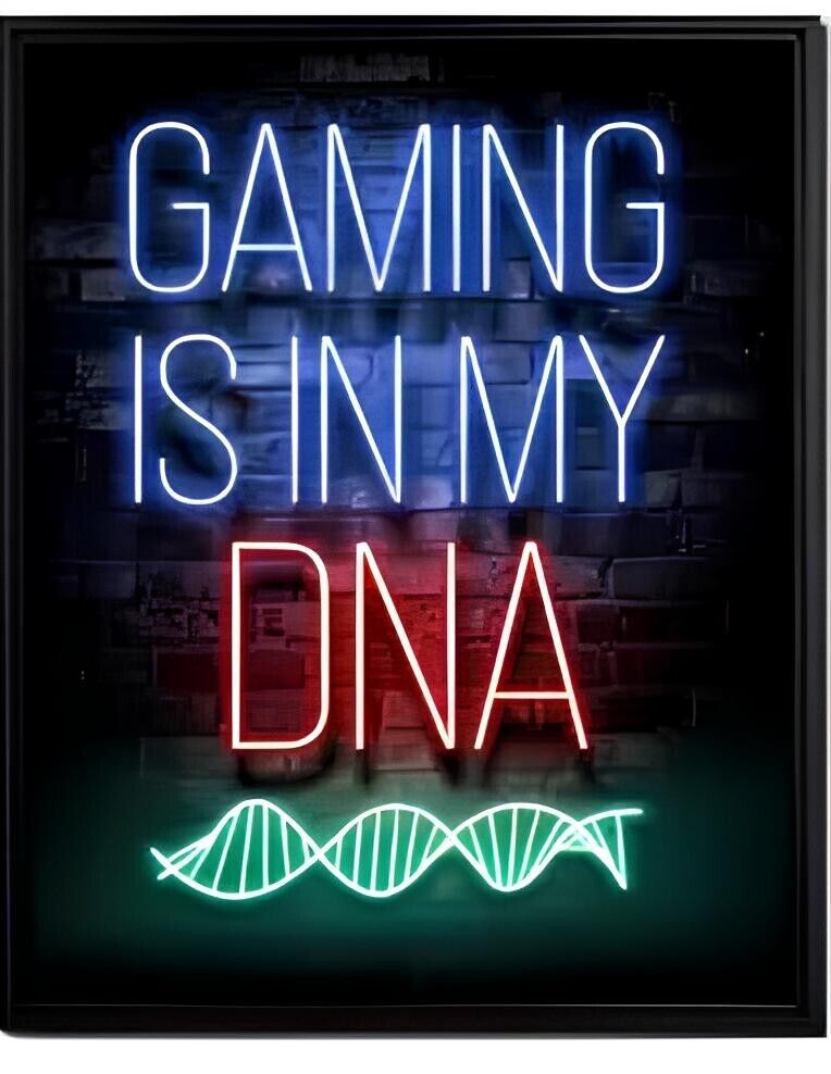GAMING GAMER GAME SELF ADHESIVE GAME WALL POSTER PRINT ROOM DECOR