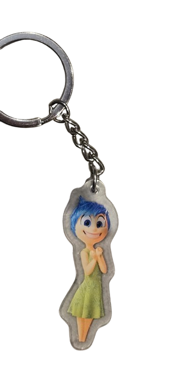 INSIDE OUT 2 Keyring BagTag Dangle Keychain ANXIETY ENVY ACRYLIC ENNUI NETFLIX