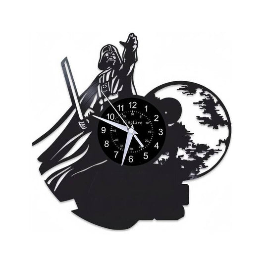 Star Wars Vinyl Clock Darth Vader Wall Art Best Yoda Gift Record Decor Death R2