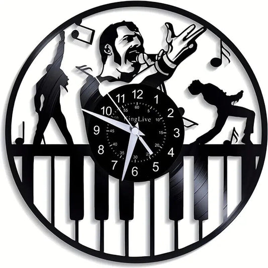 Queen Freddie Mercury LP Vinyl Record Wall Clock Best Decor Music Rock Gifts Art
