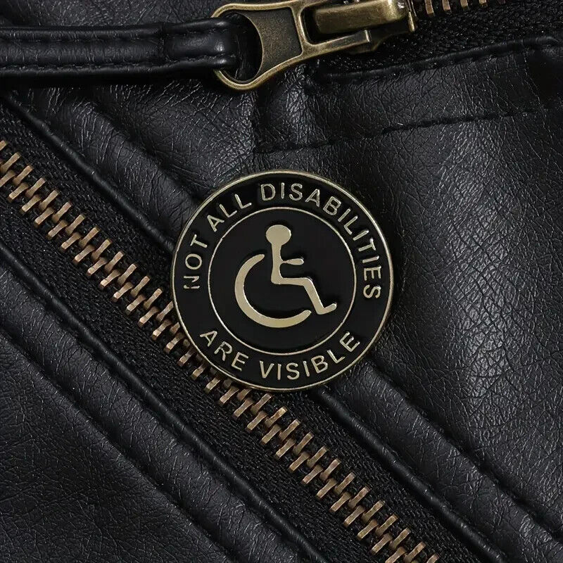 Not All Disabilities Are Visible Enamel Metal Pin Badge DISABLED MENTAL HEALTH