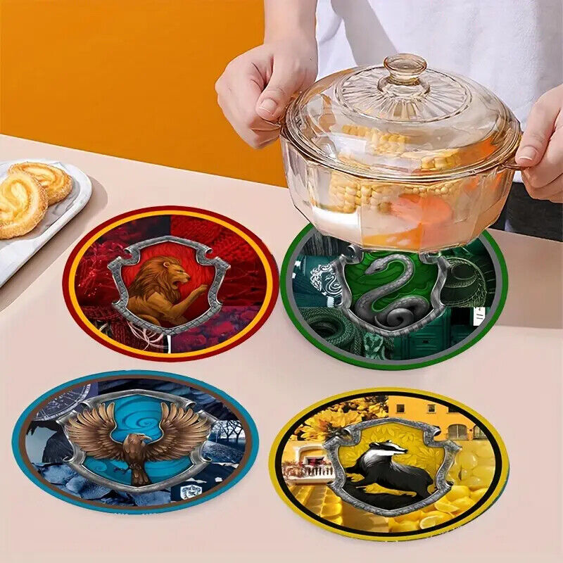 X LARGE Harry Potter Hogwarts House Crest Drink Coaster Table PARTY PLACEMAT