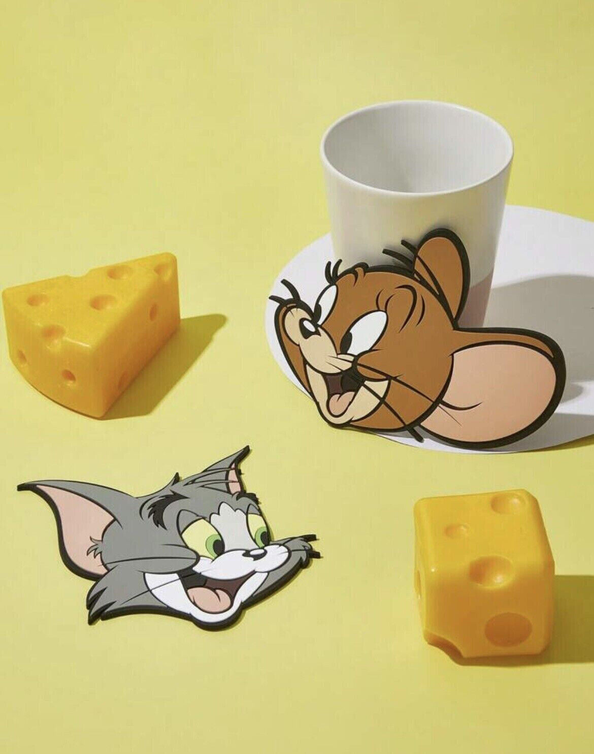 Tom & Jerry Silicone Heat Resistant Coaster Retro Cartoon Cat & Mouse spike tyk
