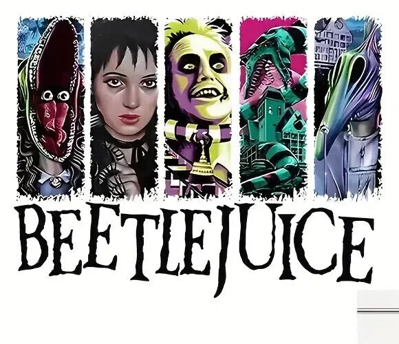 BEETLEJUICE IRON ON TRANSFER HORROR MOVIE
