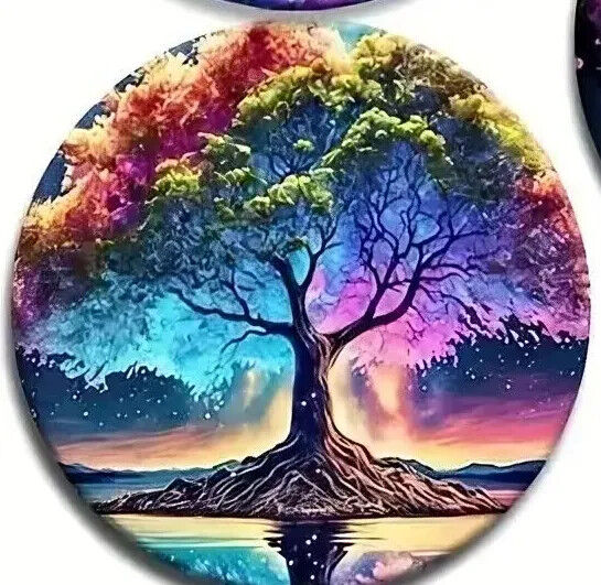 MYSTICAL WILLOW TREE COASTER Coffee Tea Drink COCKTAILS VIVID SCENE