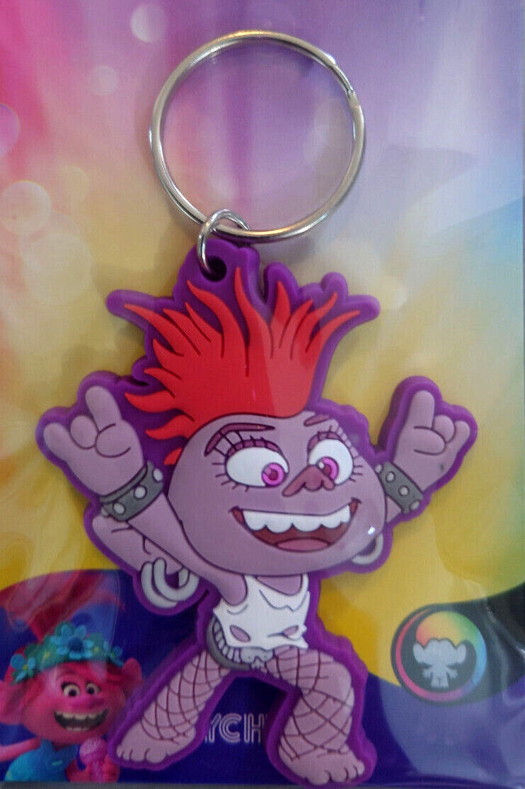 Trolls 2 Keyring Keychain Poppy Barb Branch Prince World Tour BAND TOGETHER RING