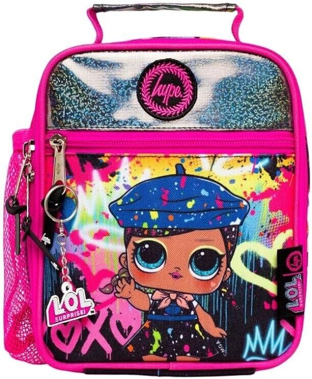 Hype x L.O.L. Surprise Drip Drop Multi Coloured  Lunch Box Bag Pink Holographic