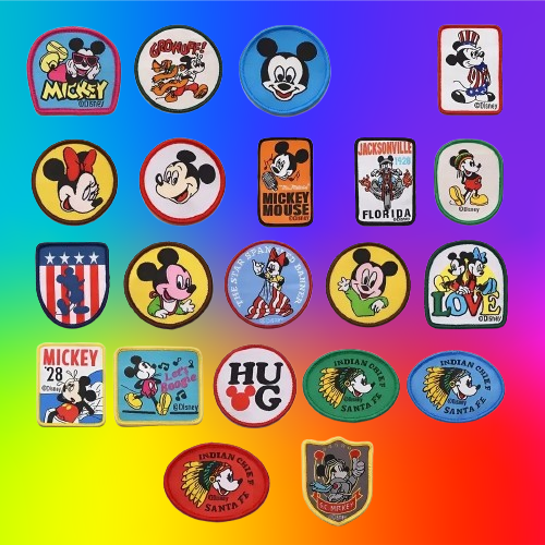 DISNEY MICKEY MOUSE Iron Sew On Embroidered Patch PATCHES TV MOVIE RETRO