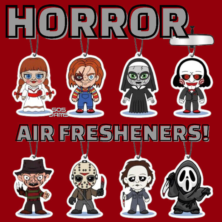 Scream Ghostface Car Air Freshener JASON CHUCKY BILLY Horror Movie Scary BRIDE