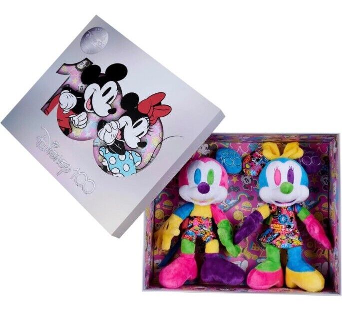 Disney 100 Years Anniversary Mickey & Minnie Mouse LIMITED EDITION Plush Set 