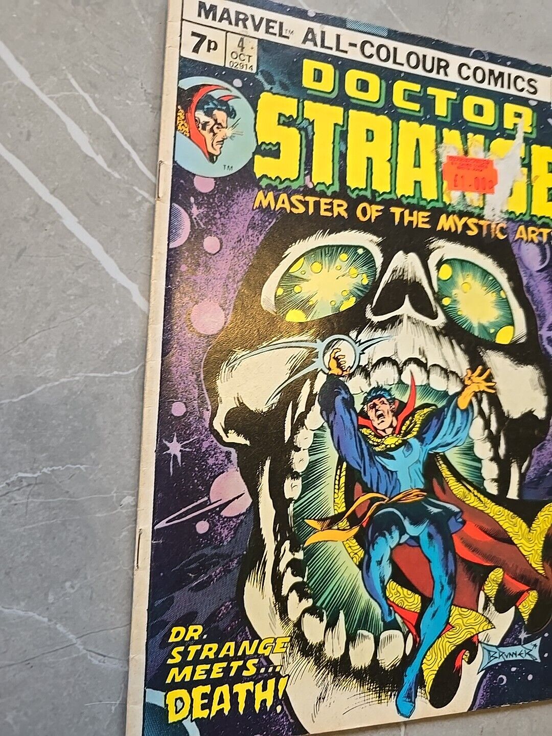 DOCTOR STRANGE #4 marvel comic 1974 great frank brunner cover bronze age