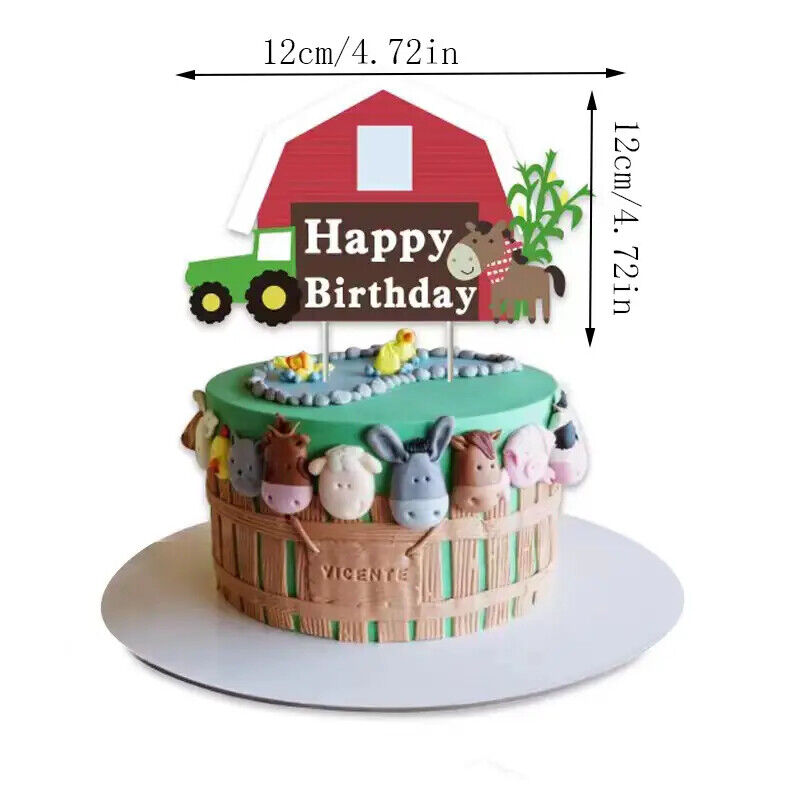 FARM ANIMALS FARMYARD Balloon Party Birthday Decorations Balloons COW SHEEP PIG