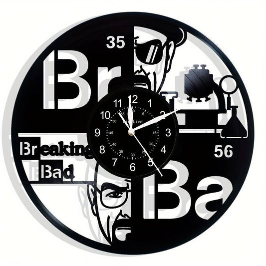 Breaking Bad Vinyl Wall Clock Record Clock Decor Watch Walter Pinkman SCIENCE